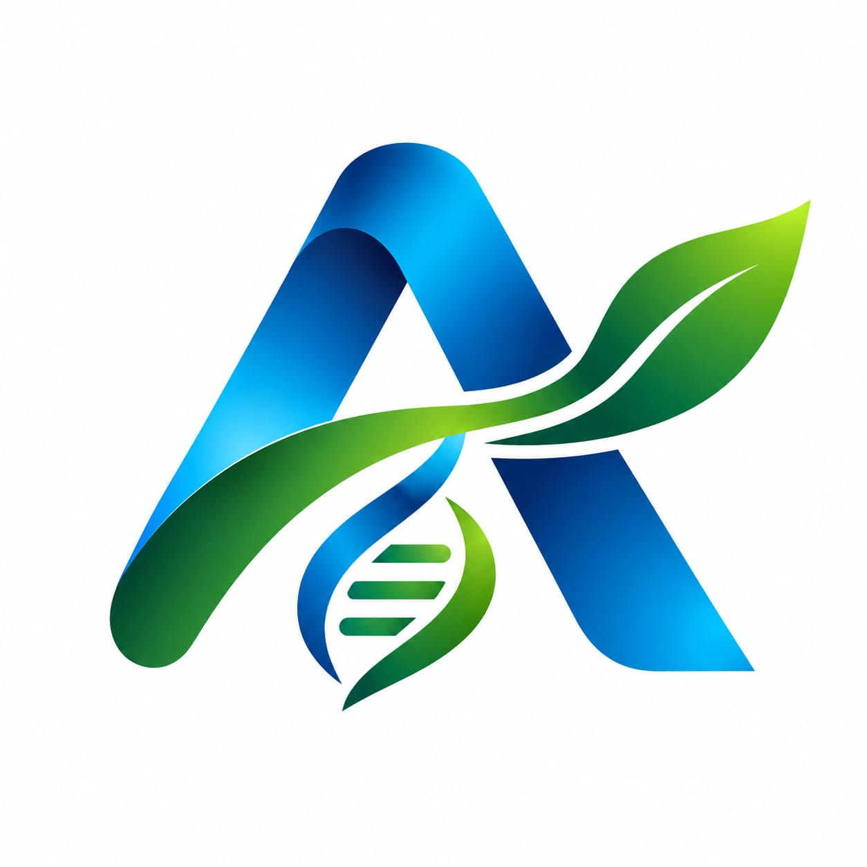 Alpha Bioscience blue, cyan and green logo